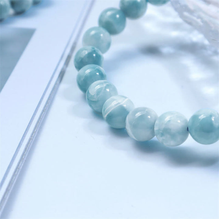 Bracelet de confiance en sagesse et en larimar naturel Buddha Stones - image 14