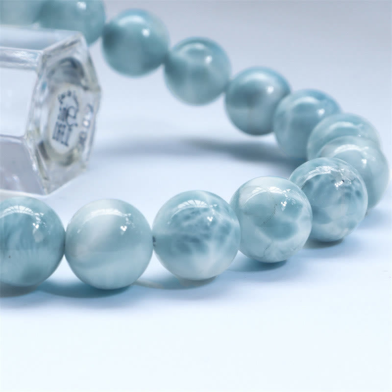 Bracelet de confiance en sagesse et en larimar naturel Buddha Stones - image 6