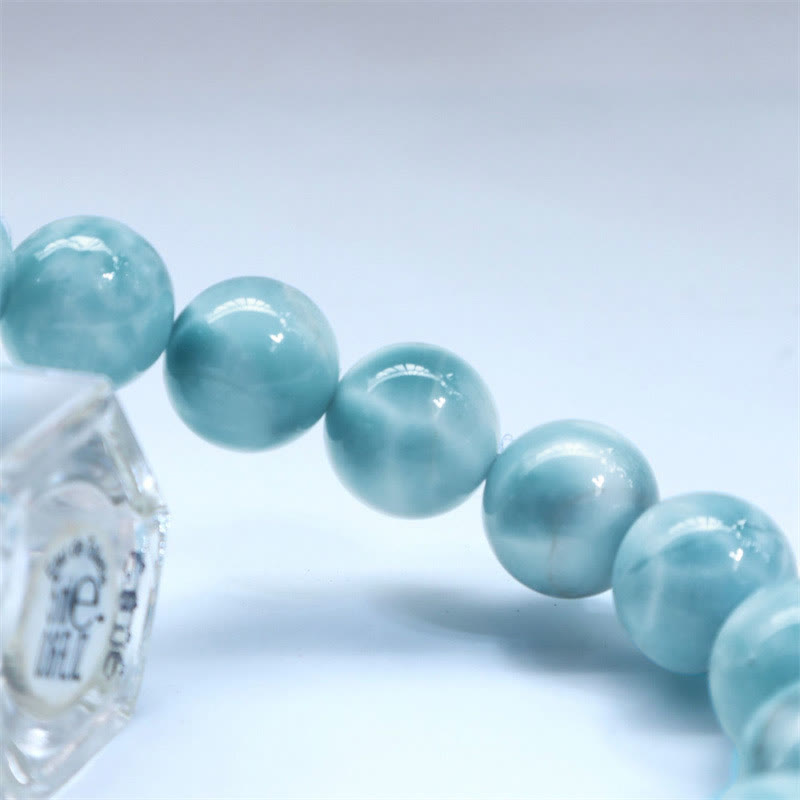 Bracelet de confiance en sagesse et en larimar naturel Buddha Stones - image 5