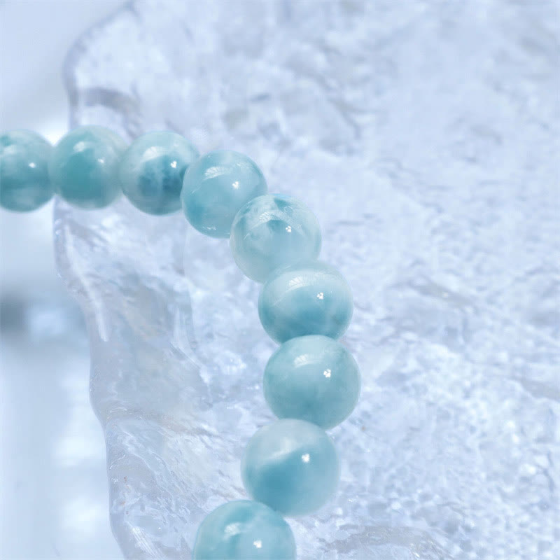 Bracelet de confiance en sagesse et en larimar naturel Buddha Stones - image 15