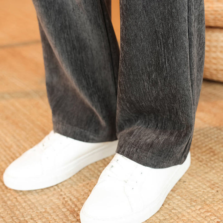 Ensemble veste et pantalon en velours côtelé de coton épais à manches longues et poches, motif Buddha Stones, 2 pièces, hiver. - image 21