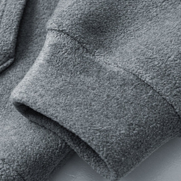 Sweat à capuche homme en coton doublé polaire, manches longues, motif Buddha Stones, fermeture éclair, automne-hiver - image 6