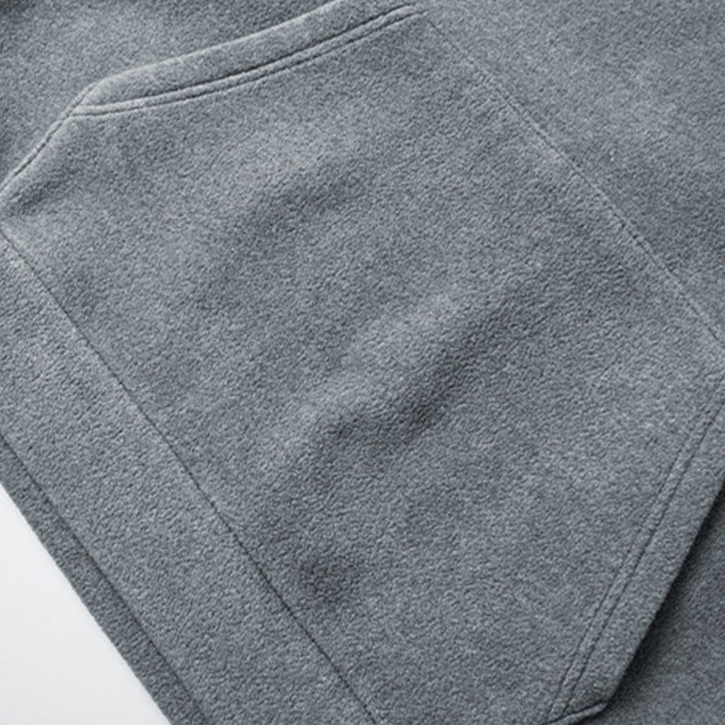 Sweat à capuche homme en coton doublé polaire, manches longues, motif Buddha Stones, fermeture éclair, automne-hiver - image 4