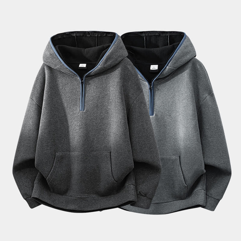 Sweat à capuche homme en coton doublé polaire, manches longues, motif Buddha Stones, fermeture éclair, automne-hiver - image 13