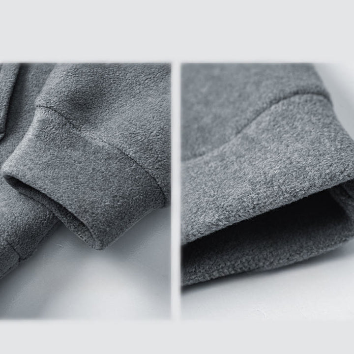 Sweat à capuche homme en coton doublé polaire, manches longues, motif Buddha Stones, fermeture éclair, automne-hiver - image 9