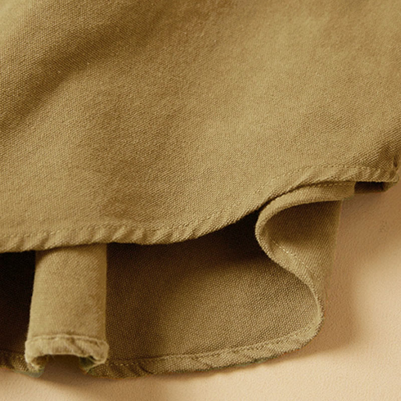 Chemise décontractée à manches longues et col montant pour femme, en coton, avec boutons et Buddha Stones - image 12