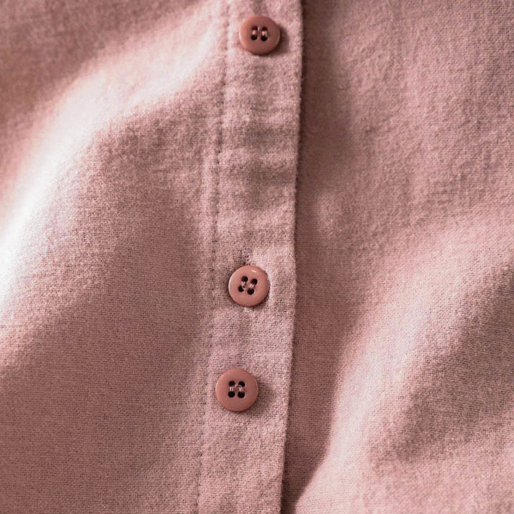 Chemise en coton à manches longues et col montant, couleur unie , Buddha Stones - image 10