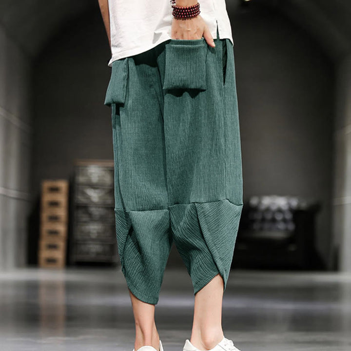 Pantalon court d'été pour homme Buddha Stones, uni, avec poches - image 12