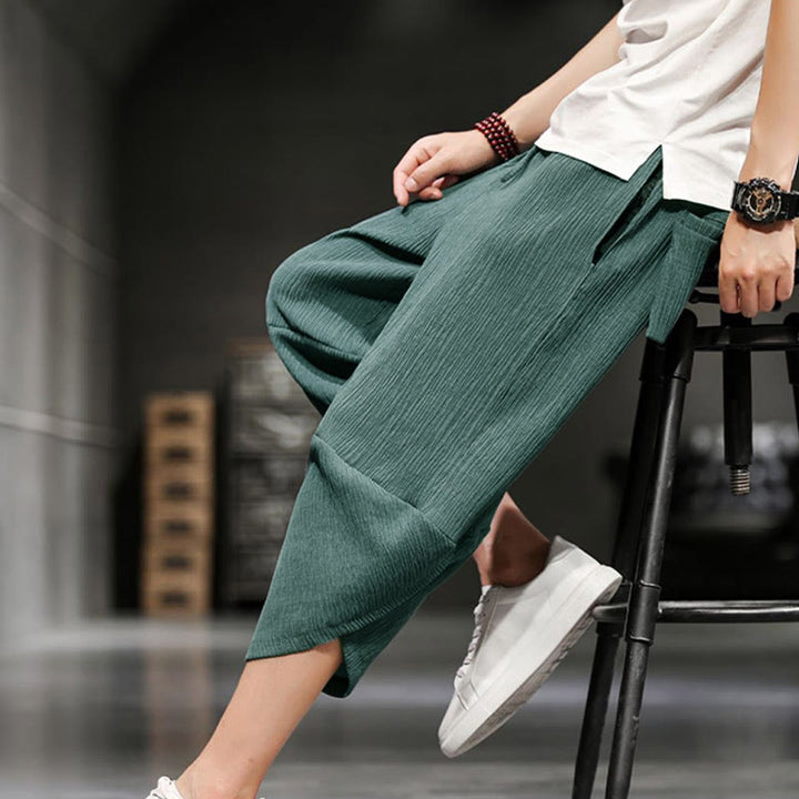 Pantalon court d'été pour homme Buddha Stones, uni, avec poches - image 14