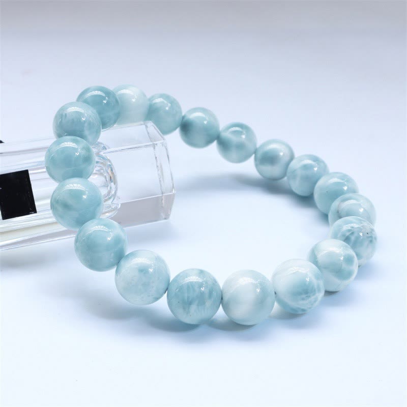 Bracelet de confiance en sagesse et en larimar naturel Buddha Stones - image 2