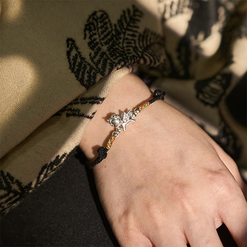 Bracelet en argent sterling 925 Buddha Stones, symbole de prospérité et année du Cheval - image 16