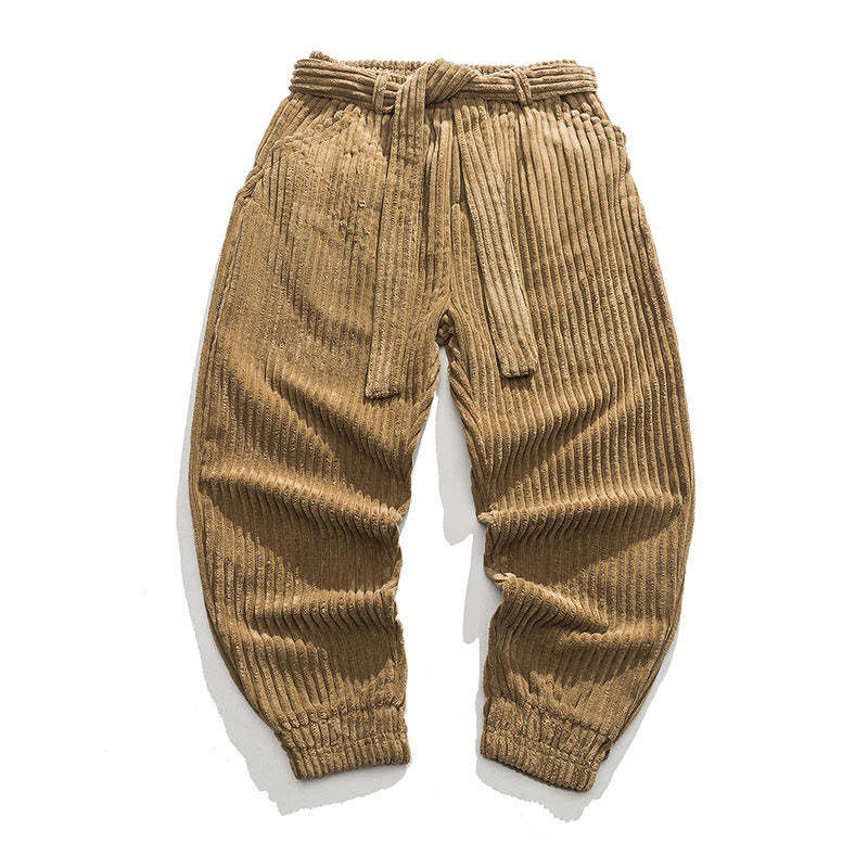 Pantalon en velours côtelé pour homme, longueur cheville, couleur unie, motif Buddha Stones, avec poches - Pérou - US/UK/AU46，EU56 (5XL) - image 24
