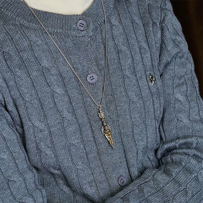 Collier pendentif en cuivre avec Buddha Stones , vajra tibétain et vajrakila, symbole de guérison et de pouvoir spirituel. - image 5