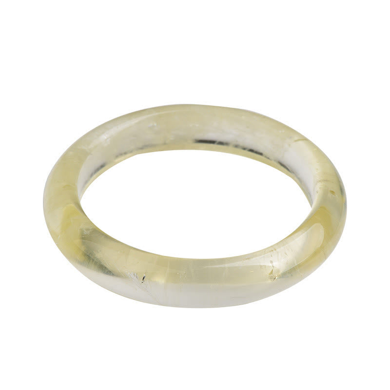 Bracelet jonc de prospérité en quartz citrine naturel Buddha Stones - image 5