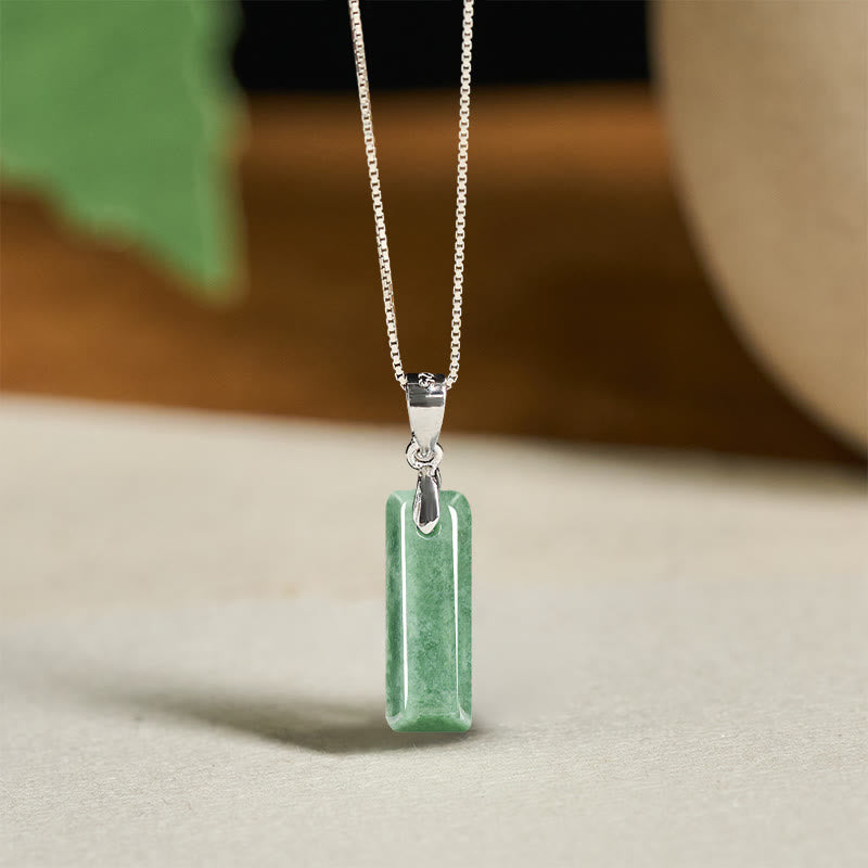 Collier pendentif en jade naturel avec lettre AZ et chaîne fine en argent sterling 925, symbole de prospérité, Buddha Stones. - je - image 32