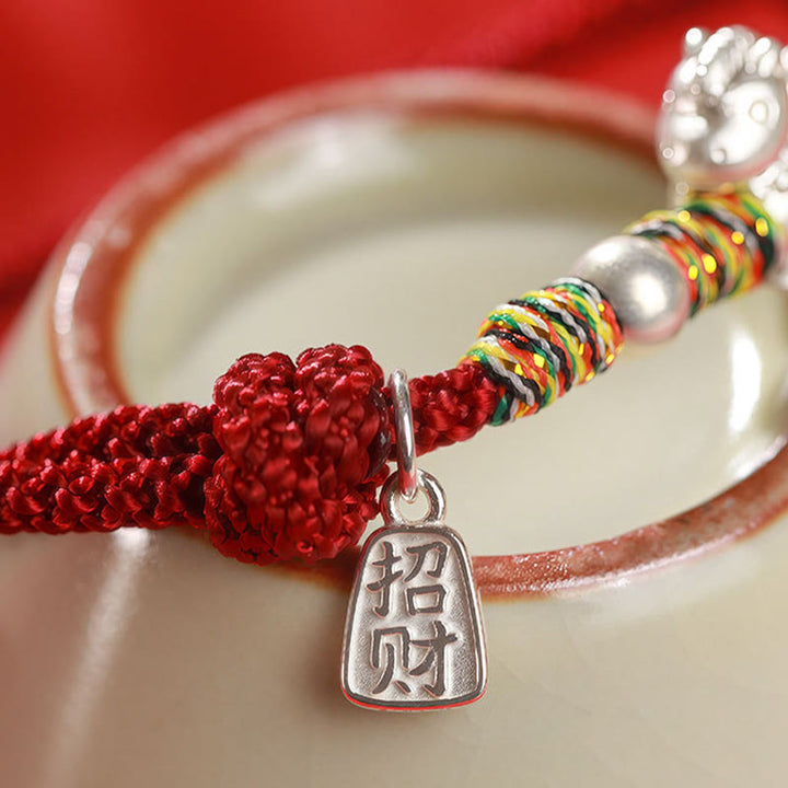 Bracelet en argent sterling 999 Buddha Stones , année du Cheval, symbole de liberté, fait main. - image 12