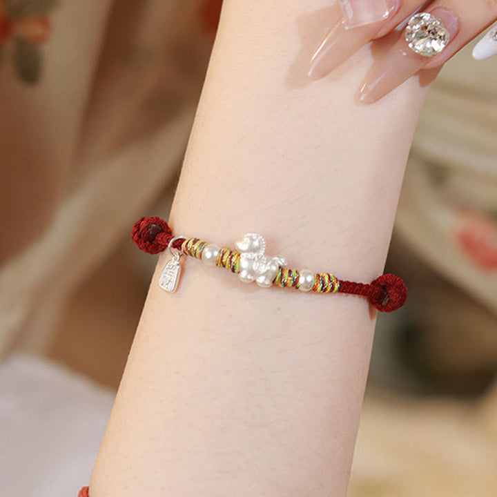 Bracelet en argent sterling 999 Buddha Stones , année du Cheval, symbole de liberté, fait main. - image 7