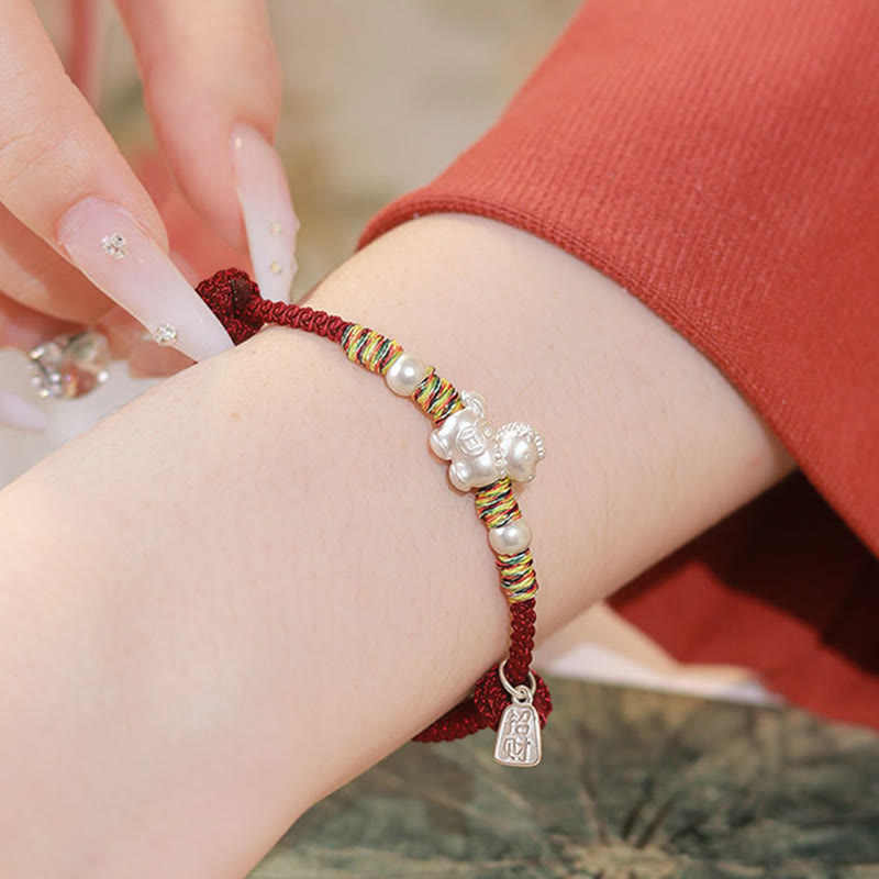 Bracelet en argent sterling 999 Buddha Stones , année du Cheval, symbole de liberté, fait main. - image 9