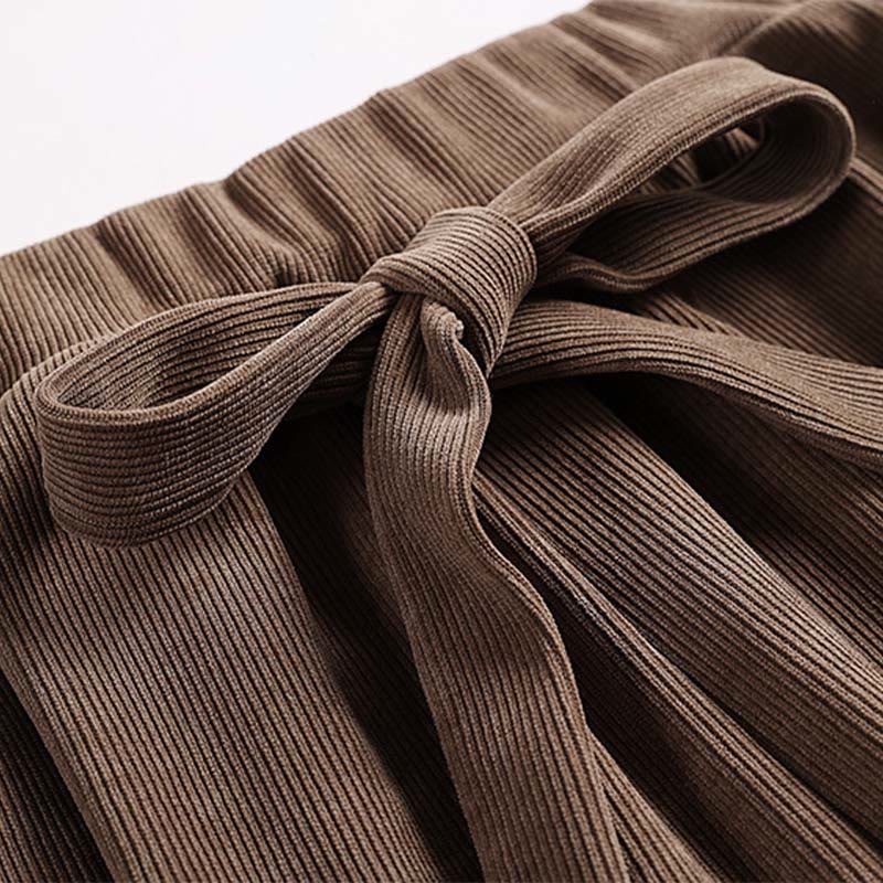 Pantalon harem homme en velours côtelé de coton, couleur unie, à lacets, avec poches, Buddha Stones Winter - image 3