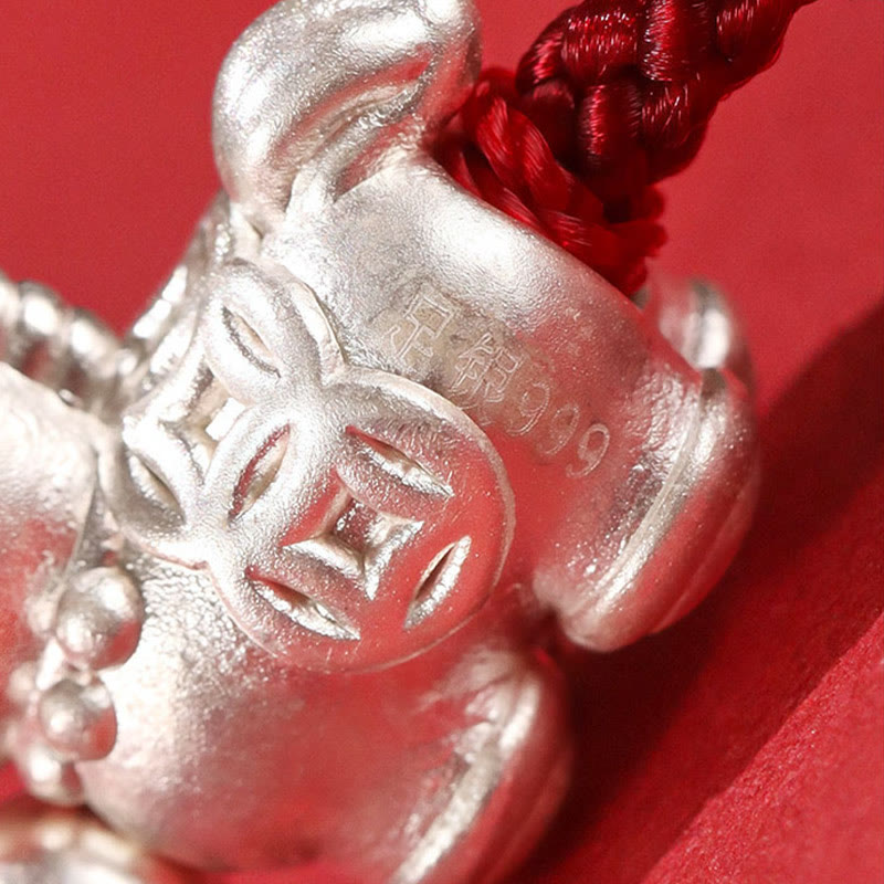 Bracelet en argent sterling 999 et agate rouge Buddha Stones de prospérité et année du Cheval - image 14