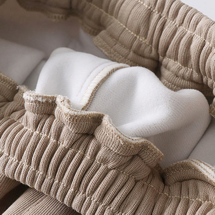 Pantalon harem homme en coton avec poches, coupe droite, doublé polaire, cordon de serrage et taille élastique, Buddha Stones, automne-hiver. - image 14