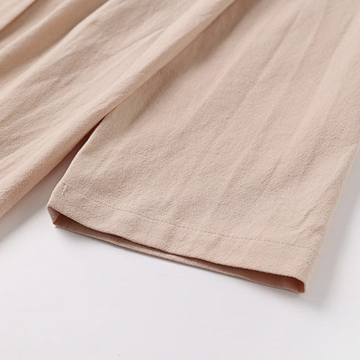 Kimono homme à manches longues, mi-long, ouvert sur le devant, couleur unie, motif Buddha Stones, printemps/automne - image 6