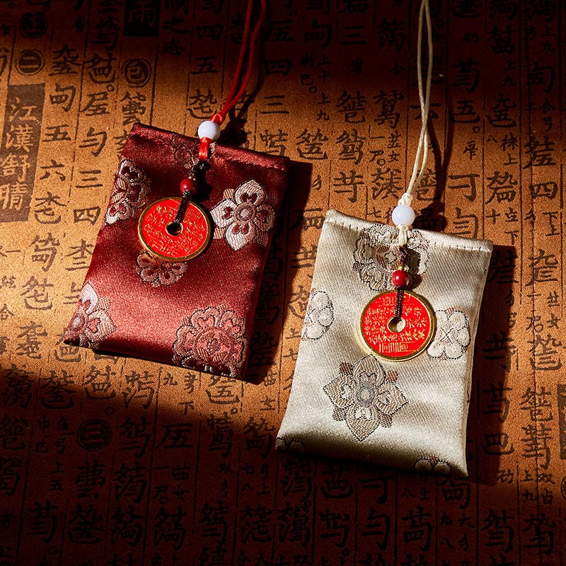 Buddha Stones, fantômes de la montagne, dépenser de l'argent, broderie jacquard, sachet de bénédiction, décoration suspendue - image 0