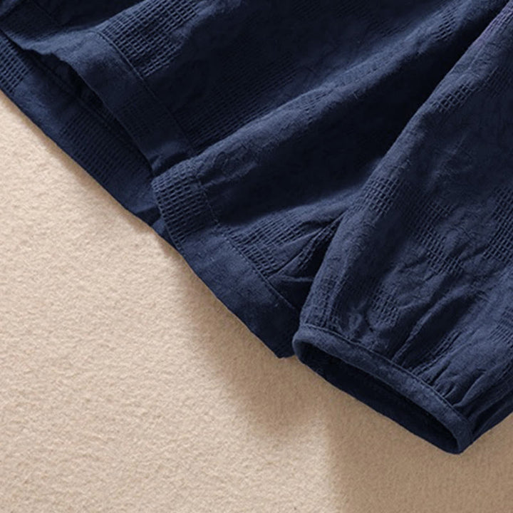 Sweat à capuche femme en coton à manches longues, motif jacquard et boutons, motif Buddha Stones, automne - image 7