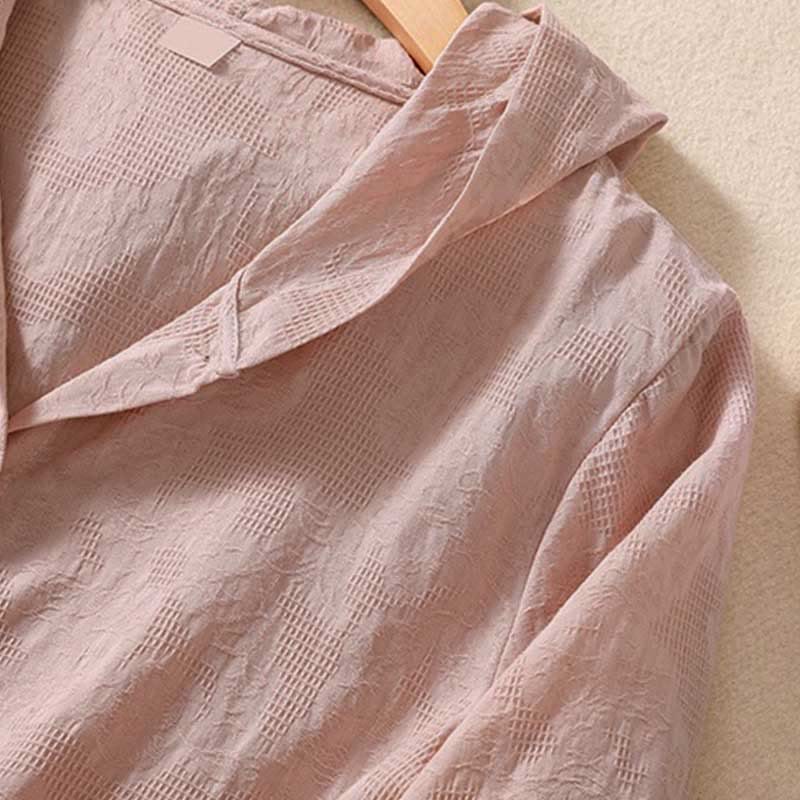 Sweat à capuche femme en coton à manches longues, motif jacquard et boutons, motif Buddha Stones, automne - image 13