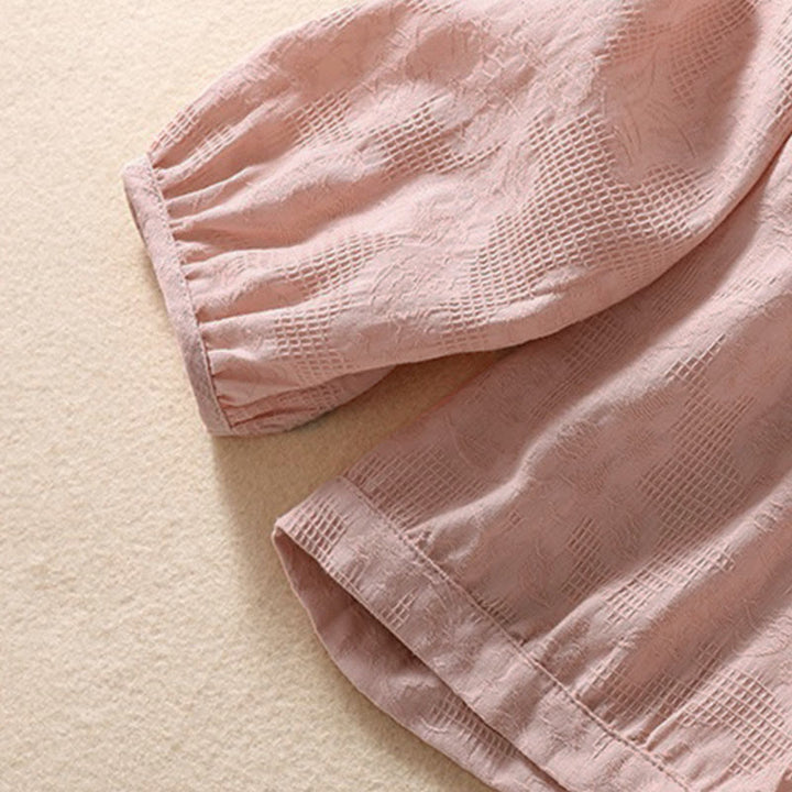 Sweat à capuche femme en coton à manches longues, motif jacquard et boutons, motif Buddha Stones, automne - image 16