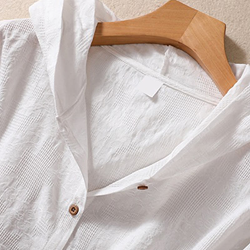 Sweat à capuche femme en coton à manches longues, motif jacquard et boutons, motif Buddha Stones, automne - image 21