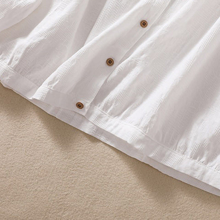 Sweat à capuche femme en coton à manches longues, motif jacquard et boutons, motif Buddha Stones, automne - image 25