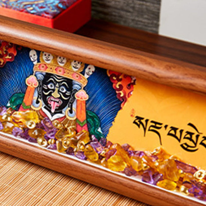 Buddha Stones Om Mani Padme Hum bouddha lingot doré Thangka, cadre Photo, ornement, décoration de maison - image 1