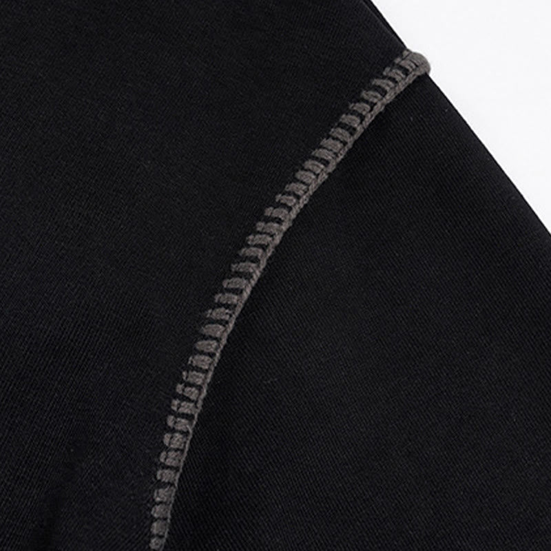 Sweat-shirt homme en coton à col polo et boutons, motif Buddha Stones - image 8