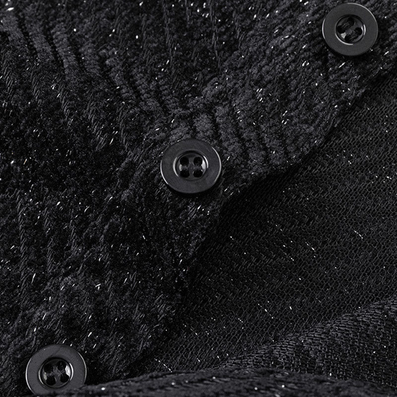 Sweat-shirt homme à rayures et boutons, col rond, motif Buddha Stones - image 7