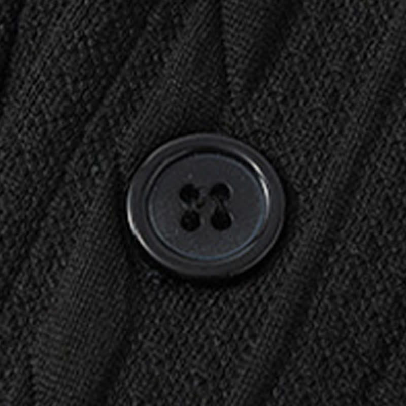 Sweat à capuche homme à manches longues, motif torsadé, boutons et Buddha Stones , automne-hiver - image 11