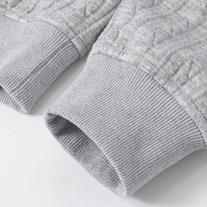 Sweat à capuche homme à manches longues, motif torsadé, boutons et Buddha Stones , automne-hiver - image 5