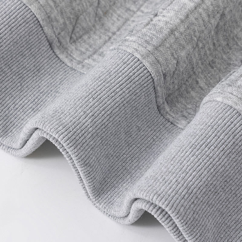 Sweat à capuche homme à manches longues, motif torsadé, boutons et Buddha Stones , automne-hiver - image 4