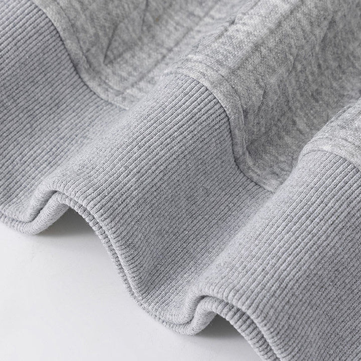 Sweat à capuche homme à manches longues, motif torsadé, boutons et Buddha Stones , automne-hiver - image 4