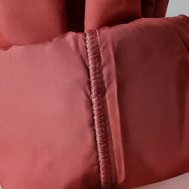 Pantalon harem court en coton thermique Buddha Stones Winter, taille élastique, longueur 7-8, avec poches - image 16