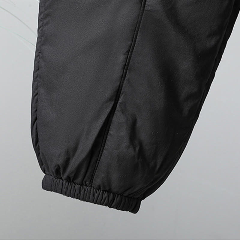 Pantalon harem court en coton thermique Buddha Stones Winter, taille élastique, longueur 7-8, avec poches - image 23