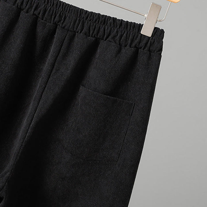 Pantalon en velours côtelé à carreaux et à carreaux, longueur cheville, taille élastique, pour femme, motif Buddha Stones - image 14