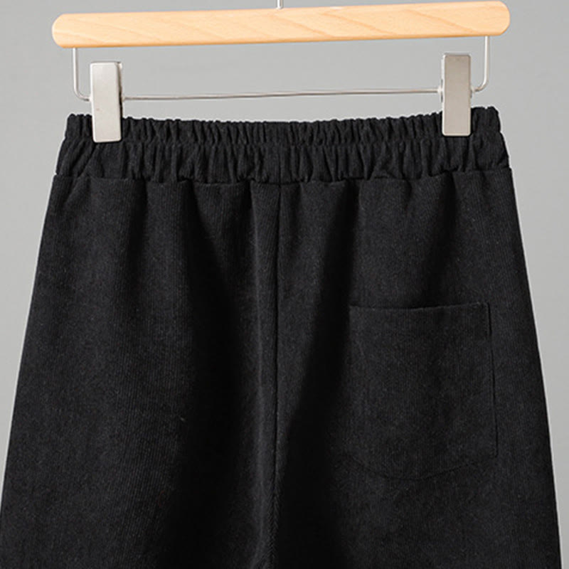 Pantalon en velours côtelé à carreaux et à carreaux, longueur cheville, taille élastique, pour femme, motif Buddha Stones - image 12