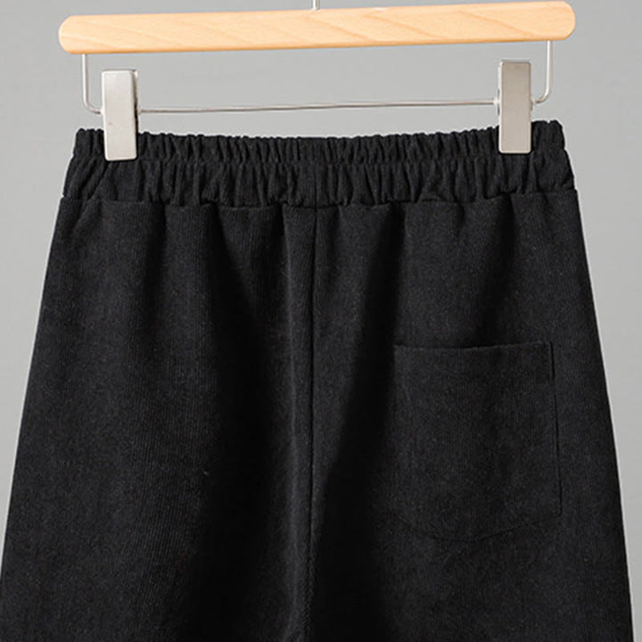 Pantalon en velours côtelé à carreaux et à carreaux, longueur cheville, taille élastique, pour femme, motif Buddha Stones - image 12