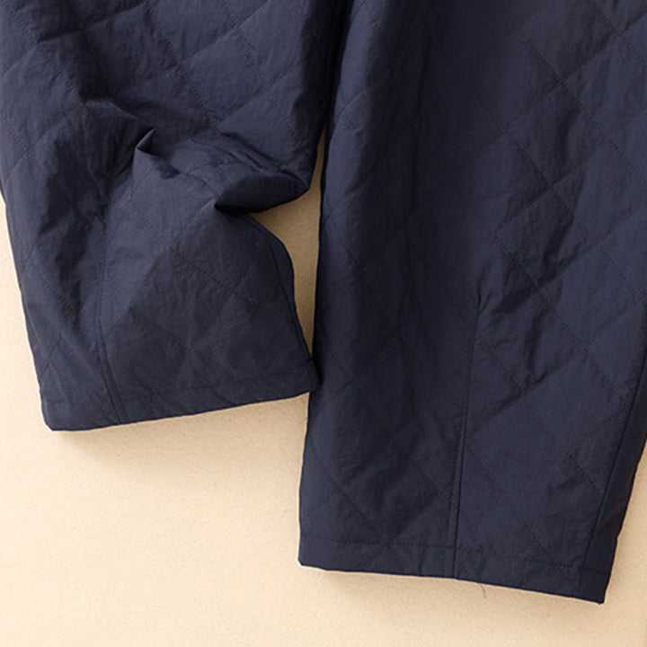 Pantalon thermique en coton pour femme Buddha Stones Winter Lines, taille élastique avec cordon de serrage et poches zippées - image 5