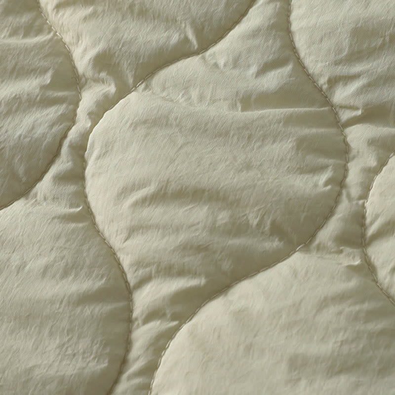 Pantalon thermique en coton à carreaux, imprimé patchwork, avec poches, Buddha Stones Winter Curved Lines et taille élastique à cordon de serrage. - image 13