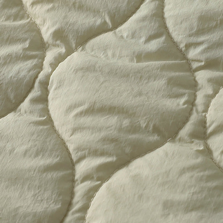 Pantalon thermique en coton à carreaux, imprimé patchwork, avec poches, Buddha Stones Winter Curved Lines et taille élastique à cordon de serrage. - image 13