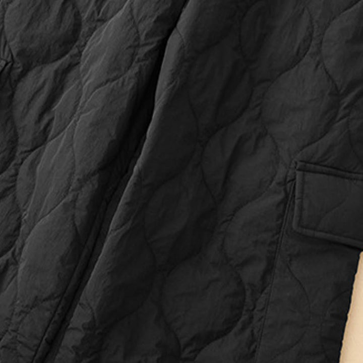 Pantalon thermique en coton pour femme, motif Buddha Stones, lignes courbes, taille élastique avec cordon de serrage et poches - image 13