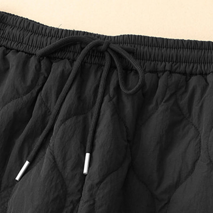 Pantalon thermique en coton pour femme, motif Buddha Stones, lignes courbes, taille élastique avec cordon de serrage et poches - image 12