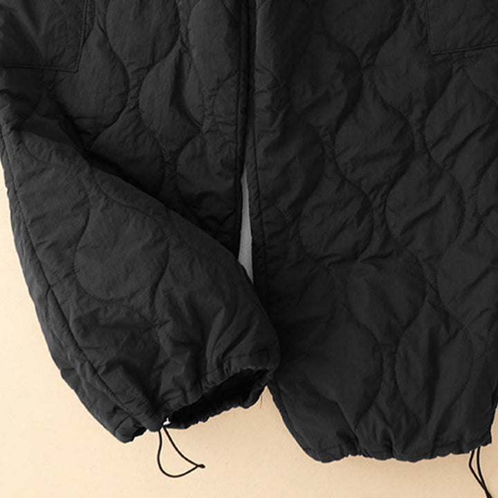 Pantalon thermique en coton pour femme, motif Buddha Stones, lignes courbes, taille élastique avec cordon de serrage et poches - image 14